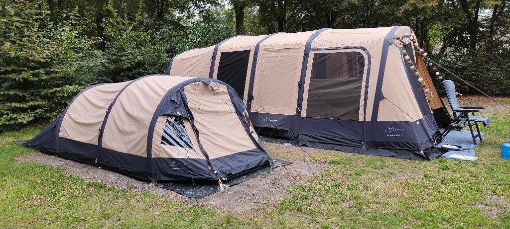 Bardani AirSpace 350TC opblaasbare tent Beige, Caravans en Kamperen, Tenten, Ophalen, Zo goed als nieuw, Tot en met 5