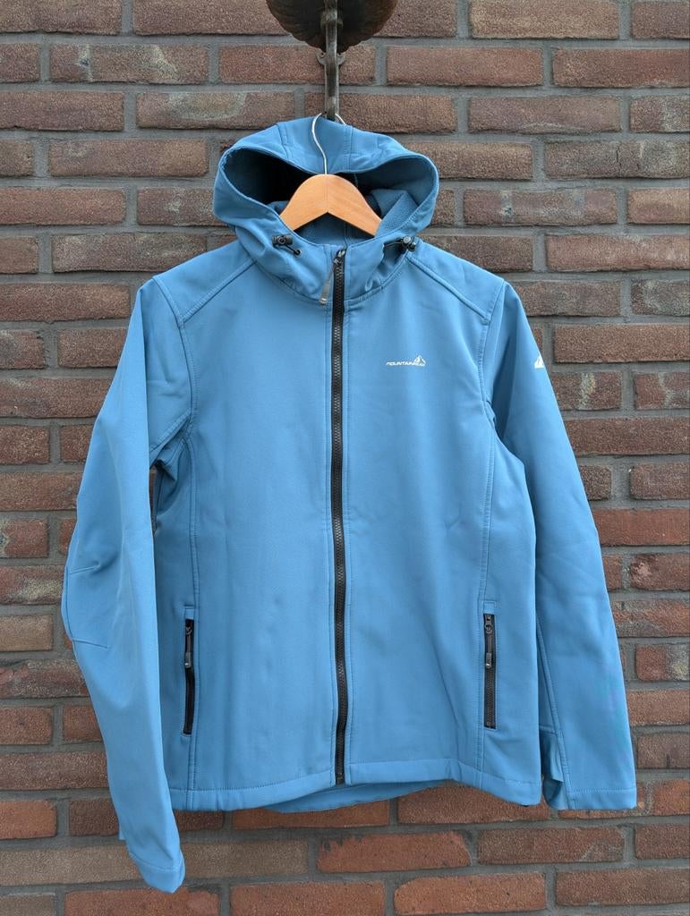 Keurige softshell jas Mountainpeak, blauw (maat 176) 2, Mountainpeak, Jongen of Meisje, Ophalen of Verzenden, Zo goed als nieuw