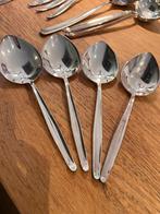 Keltum punt lepel pudding lepel groentelepel verzilverd 4x, Ophalen of Verzenden, Zo goed als nieuw, Keltum, Los bestek