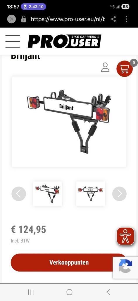 Fietsdrager voor 1 of 2 fietsen, Ophalen, Zo goed als nieuw