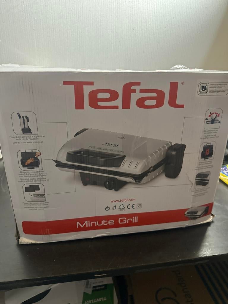Tefal Minute Grill - Nieuw in doos, Vaatwasmachinebestendig, ., Nieuw, Ophalen of Verzenden