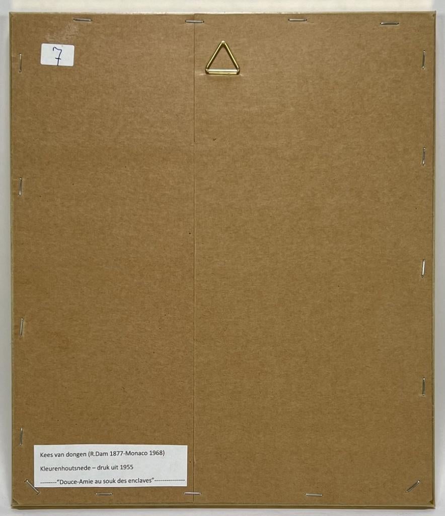 1020. Kleurenhoutsnede, Kees van Dongen - 1955, Ophalen of Verzenden