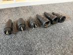 Set van 6 gebruikte stekkers schuko male en female, Ophalen of Verzenden, Gebruikt, Apparatuur