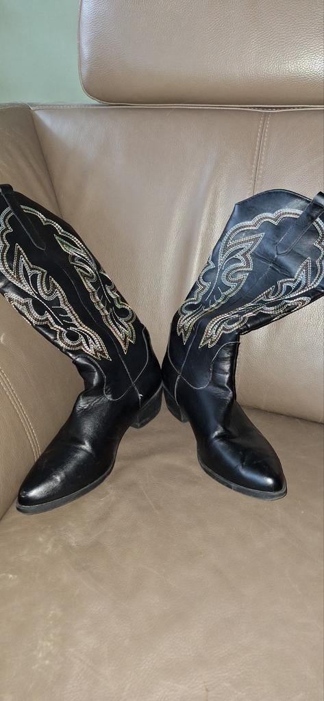 Z.g.a.n cowboylaarzen maat 41, Ophalen of Verzenden, Zo goed als nieuw, Zwart, Hoge laarzen