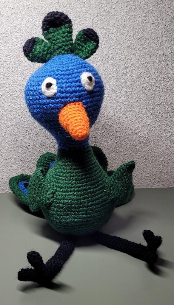 gehaakte rik de pauw, Ophalen of Verzenden, Nieuw, Haken, Overige typen