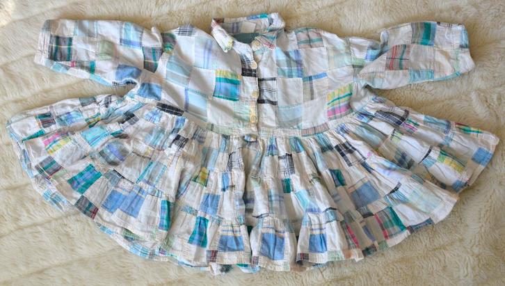 Oliliy bloesje van patchwork stof maat 110, Kinderen en Baby's, Kinderkleding | Maat 110, Zo goed als nieuw, Meisje, Jurk of Rok