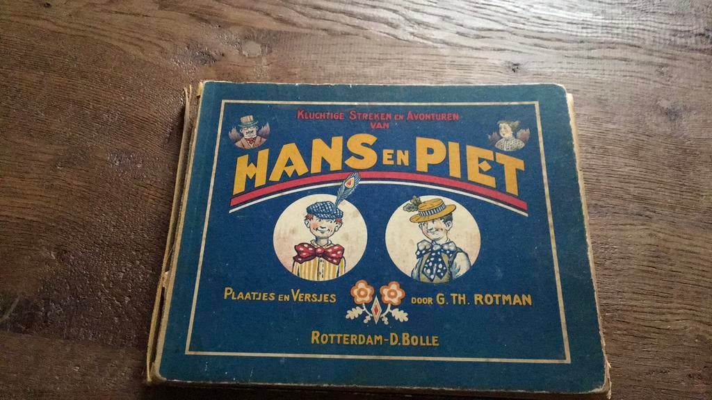 Hans en Piet, oud prentenboek, Boeken, Kinderboeken | Jeugd | onder 10 jaar, Ophalen of Verzenden, Gelezen, Fictie algemeen