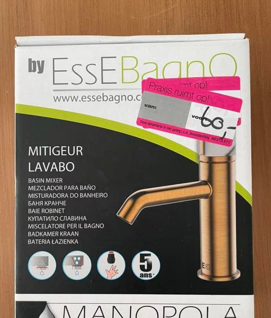 Nieuwe Bronze Kraan, Doe-het-zelf en Verbouw, Sanitair, Ophalen of Verzenden, Zo goed als nieuw, Kraan