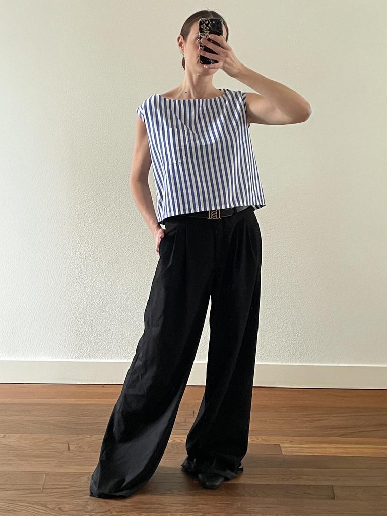 Barena venezia (pauw) oversized top maat M, np €240, Kleding | Dames, Tops, Maat 38/40 (M), Blauw, Ophalen of Verzenden, Zo goed als nieuw