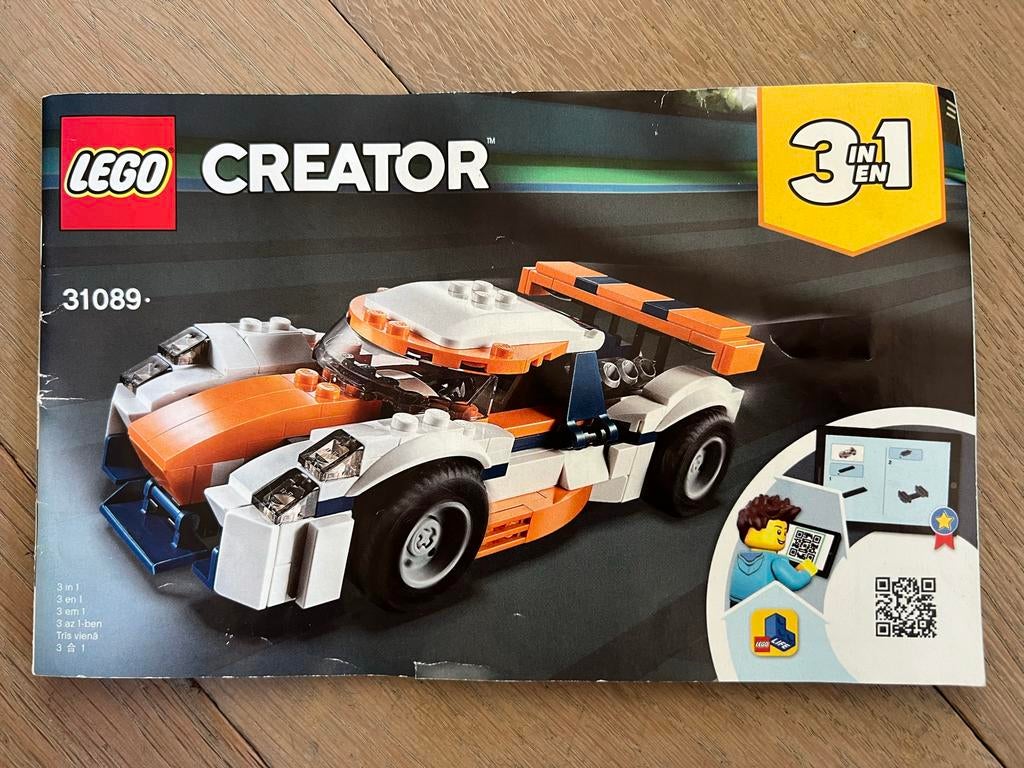 Lego Creator 31089 Oranje Raceauto, Compleet, Gebruikt, Lego, Ophalen of Verzenden, Compleet