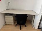 Kantoor Bureau met ladekast, Ophalen, In hoogte verstelbaar, Gebruikt, Bureau