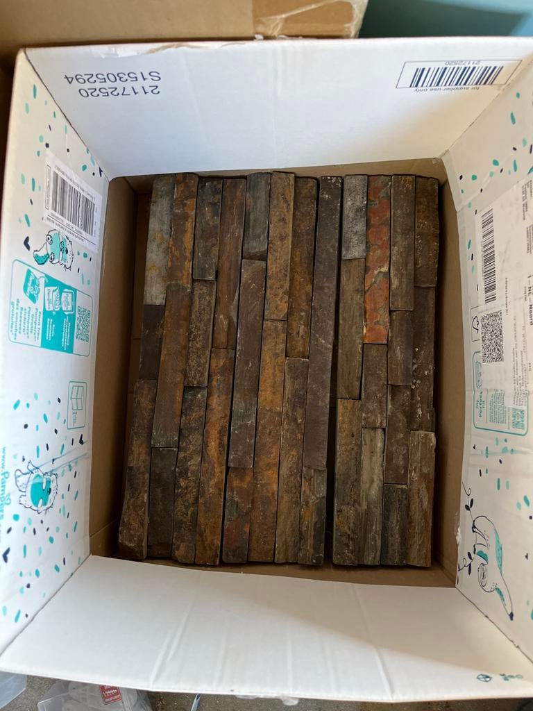 Steenstrip 0,25 m2, Ophalen, Overige materialen, Wandtegels, Nieuw