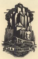 0241 Ex Libris Nederland : Dirk Govert van Luijn, 1941, Verzenden