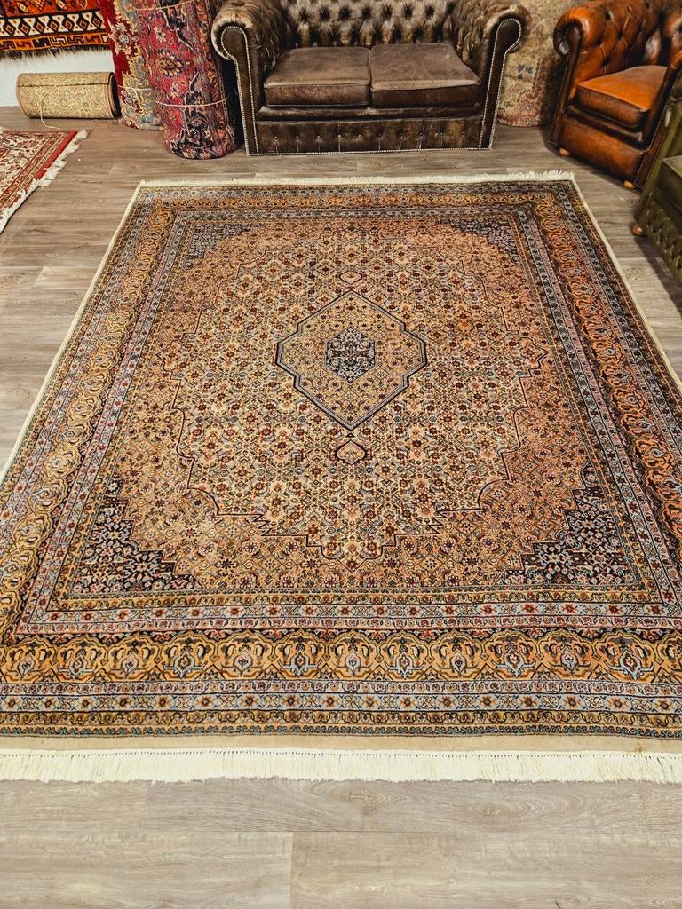 Perzisch Handgeknoopt Bidjar Tapijt. Prachtige kleuren!, Huis en Inrichting, Crème, Perzisch, 200 cm of meer, Ophalen of Verzenden