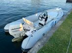 Stabiele Rib speedboot/Johnson 70PK/4takt,Trailer,6pers, Gebruikt, 70 tot 120 pk, Benzine, Overige materialen