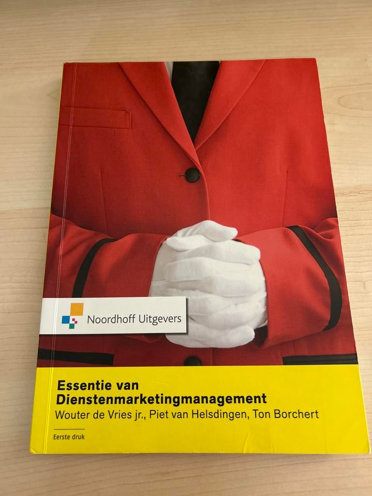 Essentie van Dienstenmarketingmanagement - Studieboek, Ophalen of Verzenden, Gamma, Gelezen, HBO