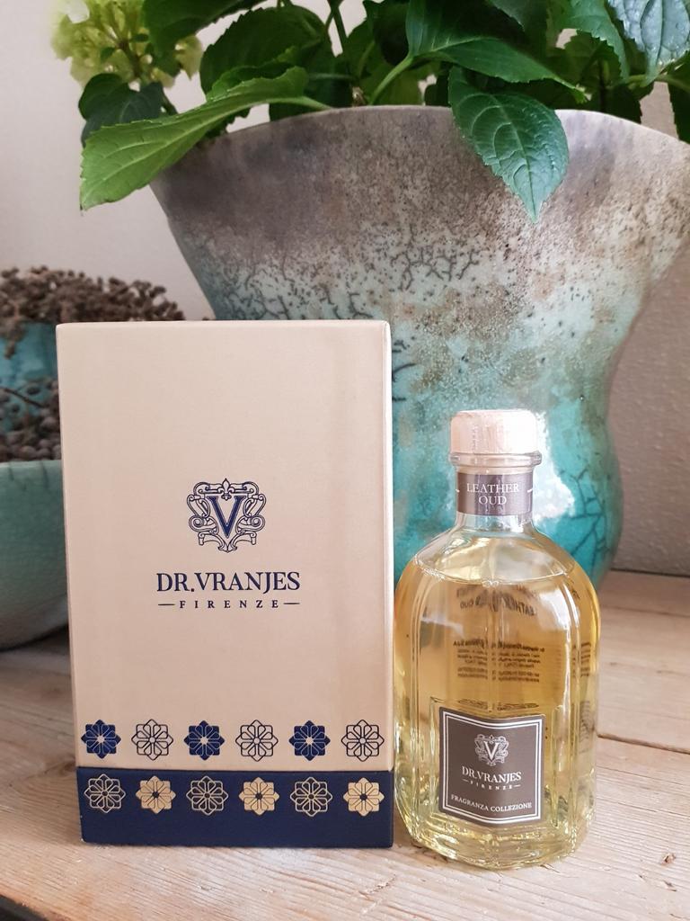 Dr. Vranjes Leather Oud diffuser/geurstokjes 250 ml, Ophalen of Verzenden, Nieuw