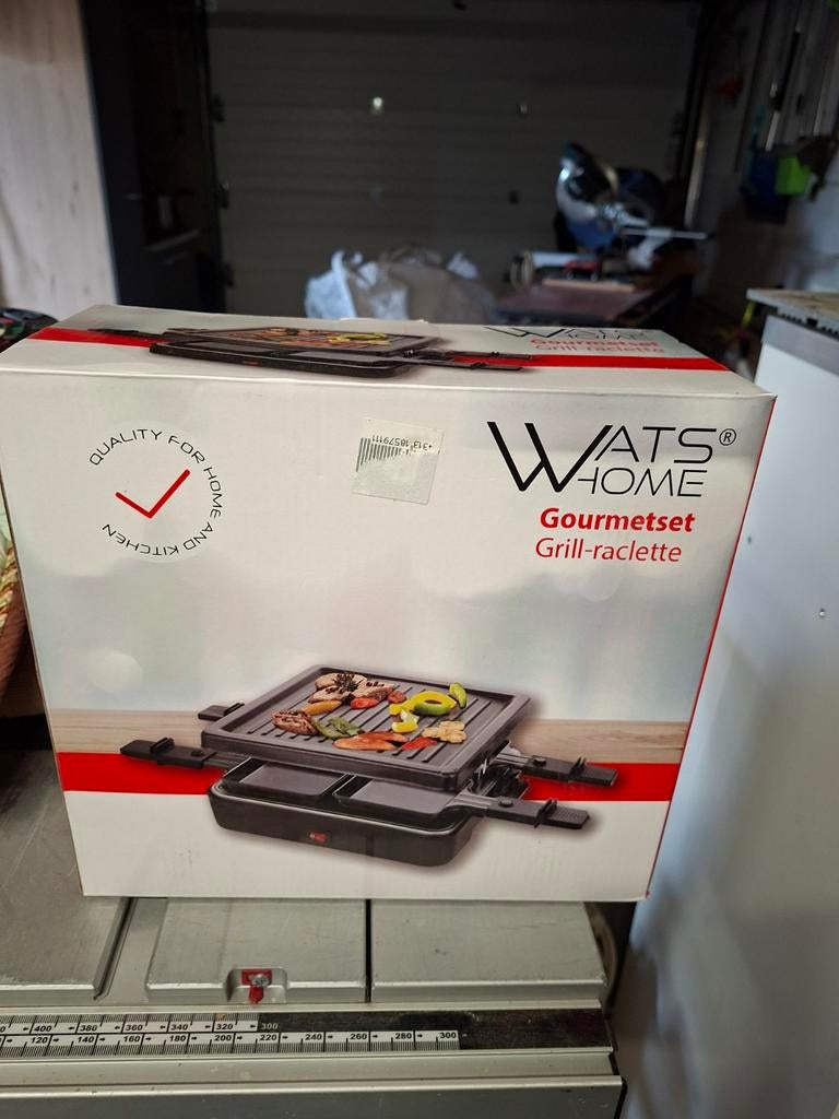 WATS HOME Gourmetset Grill-raclette, Witgoed en Apparatuur, Gourmetstellen, Ophalen