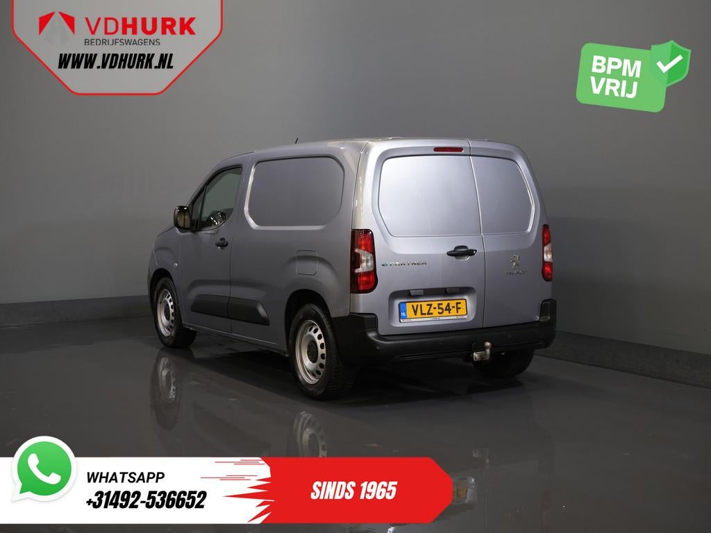 Peugeot e-Partner 50 kWh 280 km WLTP Snellader/ 3 Pers/ Stan, Gebruikt, Origineel Nederlands, Parkeersensor, 450 min