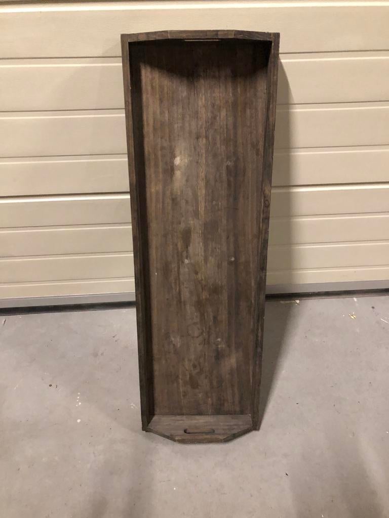 Houten dienblad 105 cm lang, Ophalen, Gebruikt, Rechthoekig, Hout