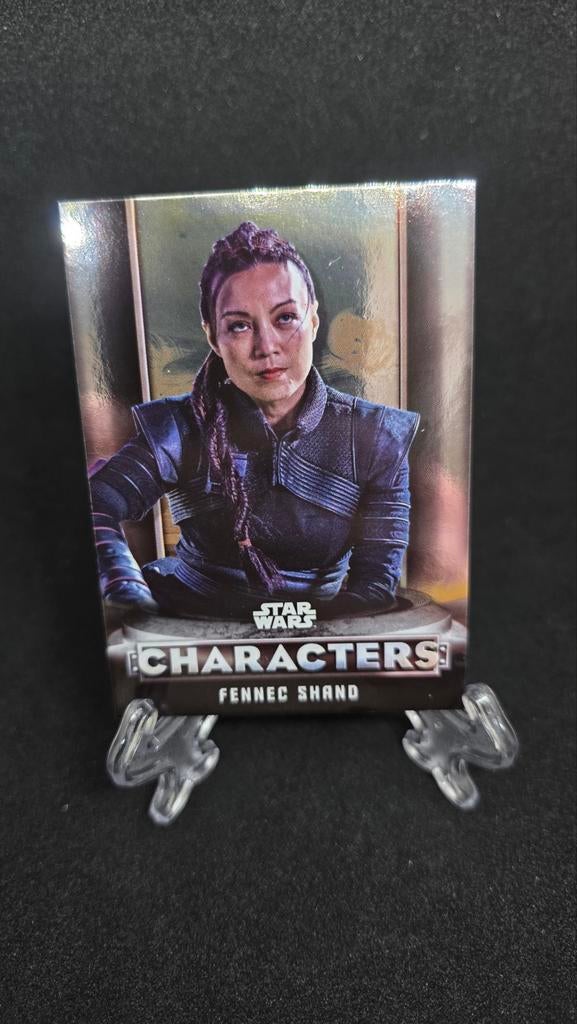 Fennec Shand Topps Star Wars Mandalorian Kaart, Ophalen of Verzenden, Zo goed als nieuw, Losse kaart, Foil
