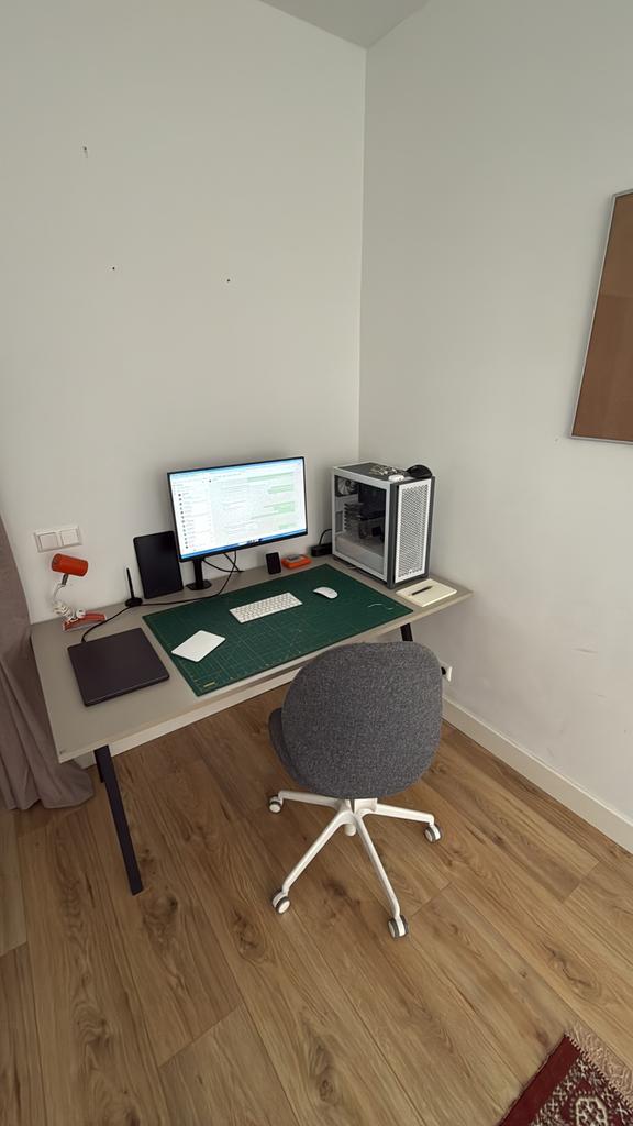 Bureau 160*80 (IKEA Trotten), Huis en Inrichting, Ophalen, 160 cm, Spaanplaat of MDF, Zo goed als nieuw