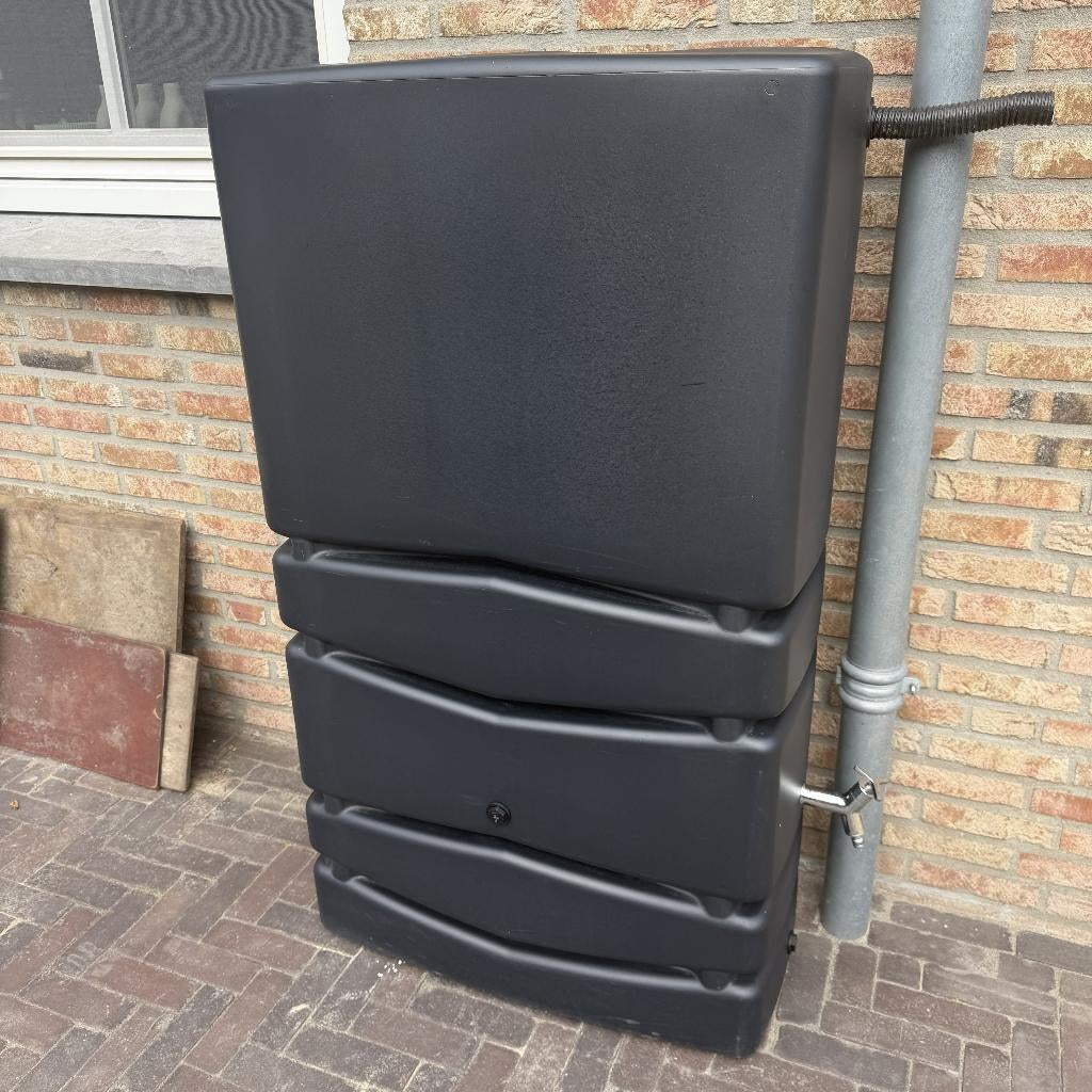 Regenton muurmodel Balboa 350 liter, Tuin en Terras, Regentonnen, Ophalen, Kunststof, Gebruikt, Met kraantje