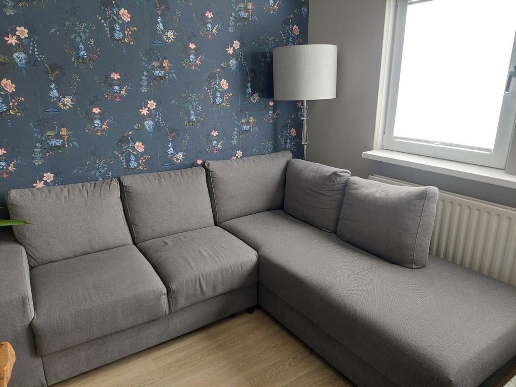 Grijze strakke bank, Ophalen, Gebruikt