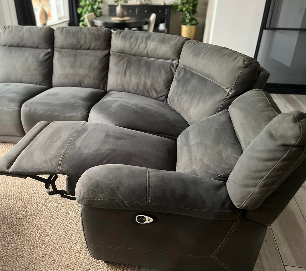 Hoekbankstel KOOPJE! Lees adv., Huis en Inrichting, Banken | Bankstellen, Ophalen, Gebruikt, Hoekbank, Stof