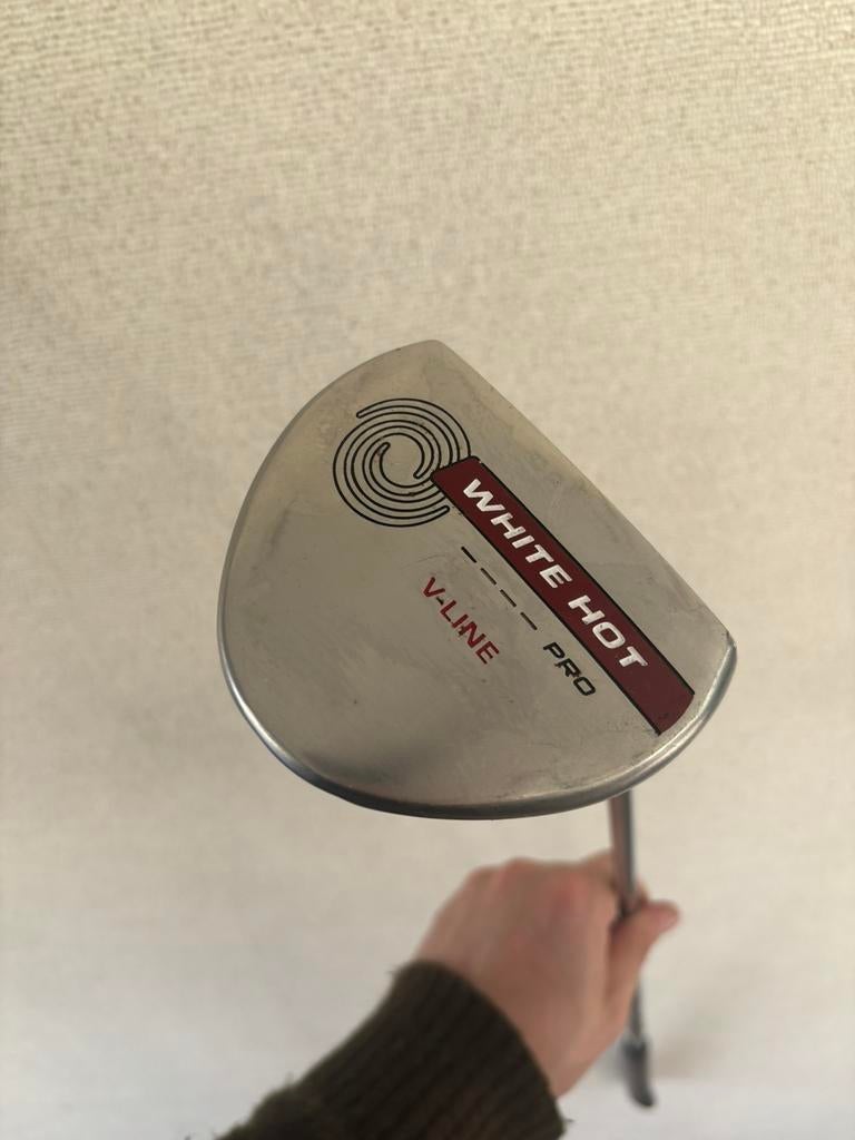 Odyssey White Hot V-Line Putter | 35 Inch, Odyssey, Odyssey, Ophalen of Verzenden, Zo goed als nieuw