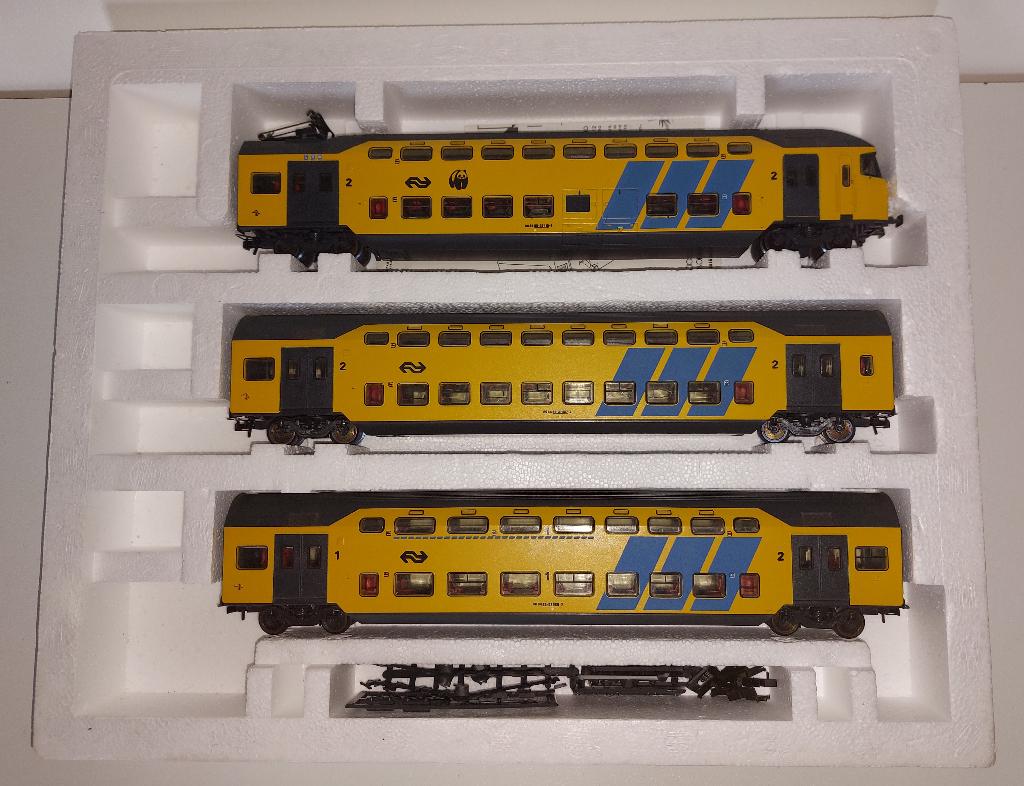 Lima H0 149723K - 3 dubbeldeksrijtuigen DDM-1 v.d.NS in ovp, Hobby en Vrije tijd, Modeltreinen | H0, Gelijkstroom, Wagon, Ophalen of Verzenden