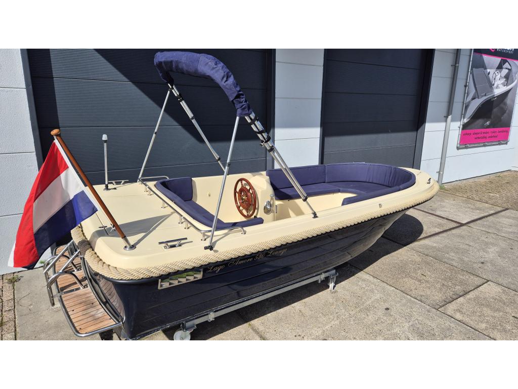 Lago amore 530 sloep met 15pk suzuki| extra opties ZAT OPEN, Watersport en Boten, Sloepen, Niet ingevuld, Gebruikt, Niet ingevuld