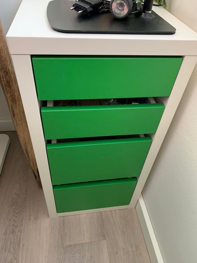 Ikea ladekastjes, Zo goed als nieuw, 3 of 4 laden, Minder dan 100 cm, 25 tot 50 cm