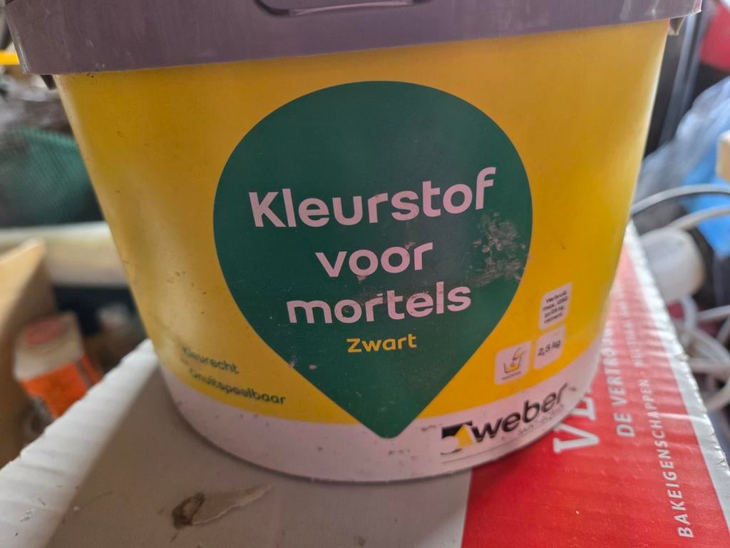 Kleurstof voor mortels Zwart 2,5 kg, Ophalen of Verzenden, Nieuw