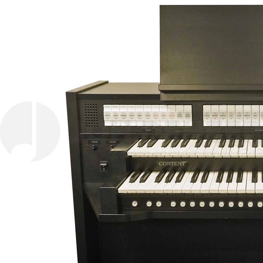 Content Celeste 236 Zwart Orgel, 2 klavieren, Gebruikt, Mariënhoef 7, 3851 ST Ermelo, Ophalen of Verzenden