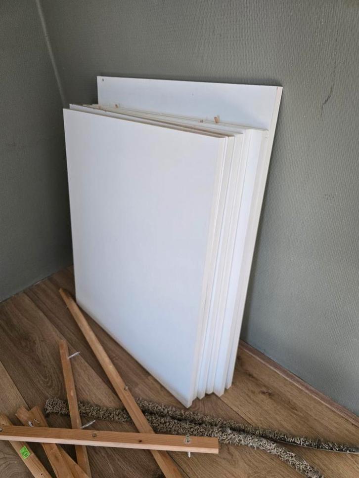 5 of 6 houten panelen gratis, Doe-het-zelf en Verbouw, Platen en Panelen, Gebruikt, Hout, Minder dan 20 mm, Ophalen