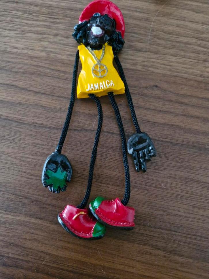 304 Jamaica poppetje met beweegbare armen en benen, Verzamelen, Overige Verzamelen, Ophalen of Verzenden