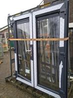 3 x kunststof kozijnen met dubbel deuren, 120 cm of meer, Nieuw, Ophalen of Verzenden, Buitendeur