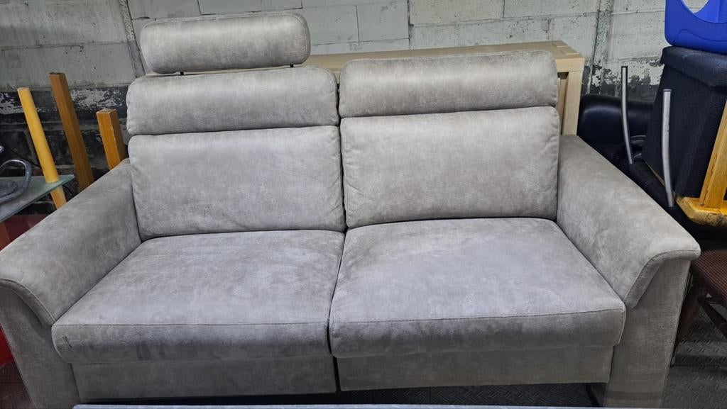 Relaxbank, Huis en Inrichting, Ophalen, Gebruikt, Leer, Rechte bank