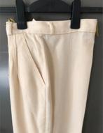 Vintage Off-White Wollen Pantalon, Maat 38/40 (M), Overige kleuren, Ophalen of Verzenden, Zo goed als nieuw
