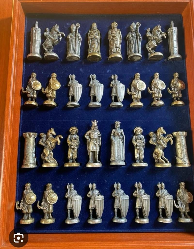 Schaak spel , met stoffen bord, Ophalen of Verzenden