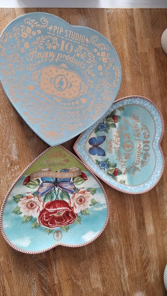 Pip Studio hartvormig bord / hartjesbord, 10 jaar Pip Studio, Huis en Inrichting, Keuken | Servies, Nieuw, Bord(en), Overige stijlen