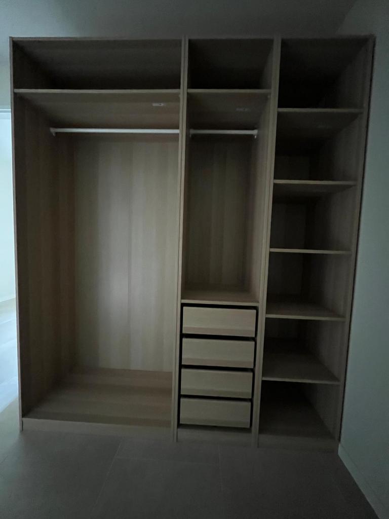 IKEA Pax kledingkast - 3 delen, lichte gebruikssporen, Gebruikt, 200 cm of meer, Ophalen of Verzenden, Met deur(en)