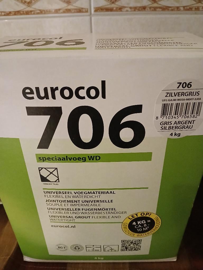 voegmiddel zilvergrijs eurocol, Ophalen, Overige materialen, Overige typen, Nieuw