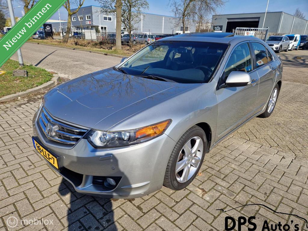 Honda Accord 2.0 i-Vtec Executive CU1 Hand geschakeld Leder, Auto's, Honda, Voorwielaandrijving, Gebruikt, Zwart, 1384 kg