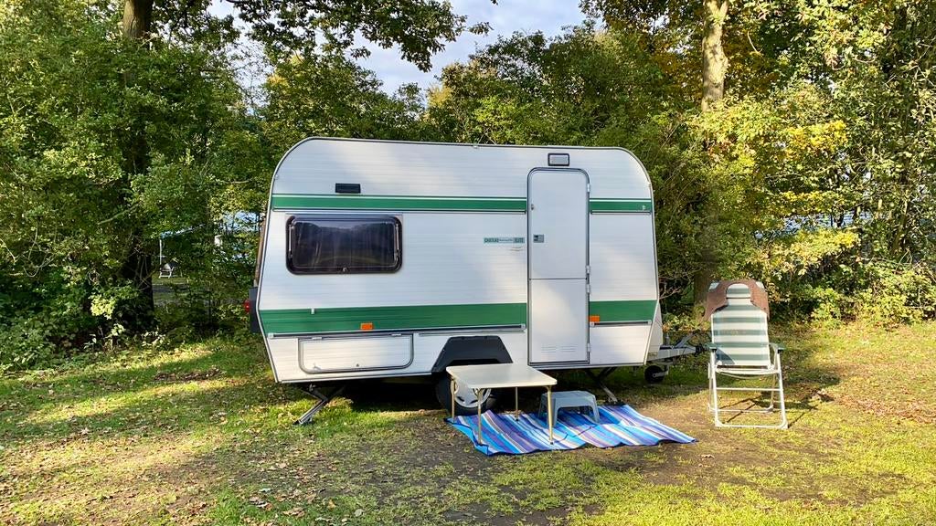 Retro Vintage Caravan Chateau Elite Touring 350, Caravans en Kamperen, Vast bed, Chateau, Rondzit, Tot en met 3