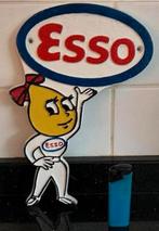 Esso essolien reclamebord gietijzer geen emaille, Ophalen of Verzenden, Zo goed als nieuw, Reclamebord