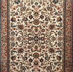 Vintage Perzisch wol Saphire vloerkleed Orange 140x202cm, 100 tot 150 cm, Klassiek, Oosters, Traditioneel, Crème, Onbekend