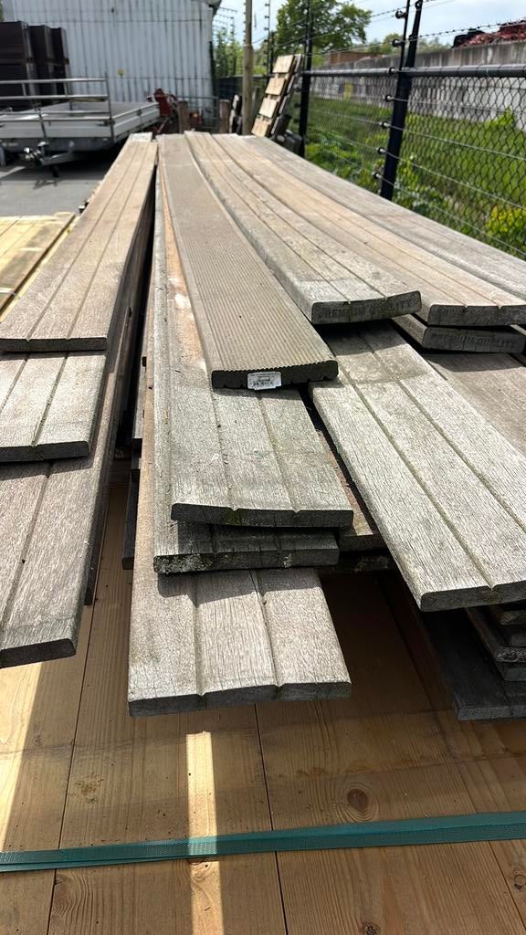 Hardhouten vlonderplanken, Tuin en Terras, Terrasdelen en Vlonders, Ophalen, Nieuw, Hout