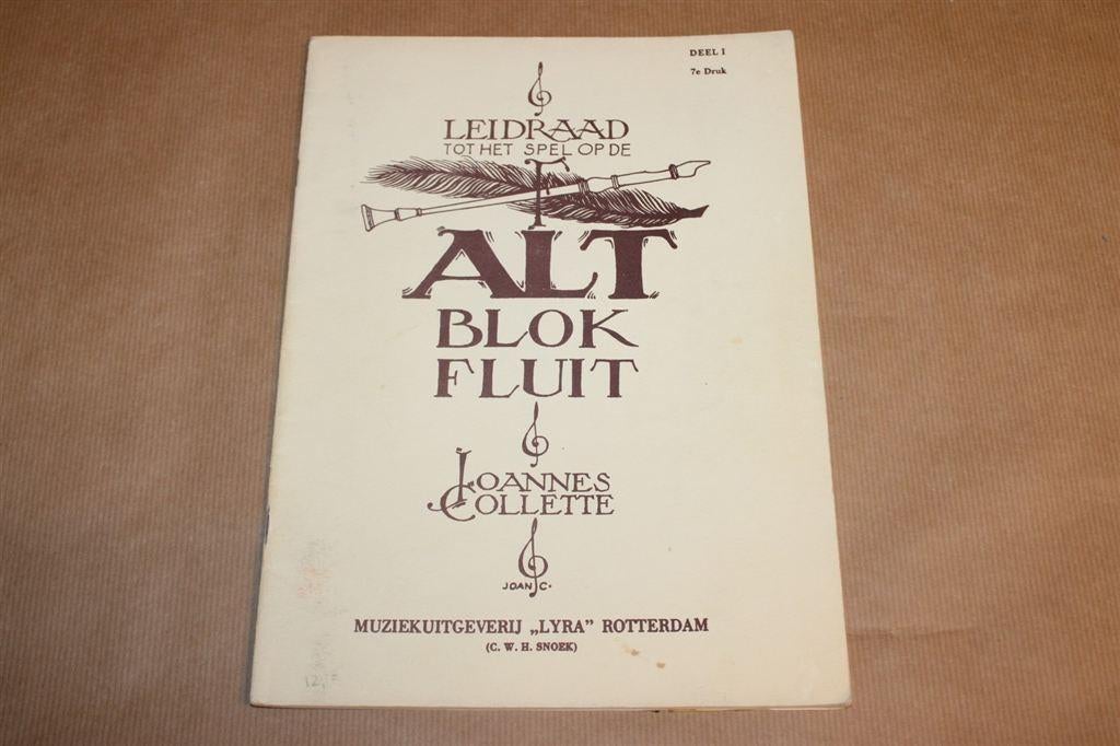 Leidraad tot het spel op de Alt Blokfluit, Boeken, Ophalen of Verzenden, Zo goed als nieuw, Artiest